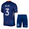 Officiële Voetbalshirt + Korte Broek Nederland De Ligt 3 Uit EK 2024 - Kids